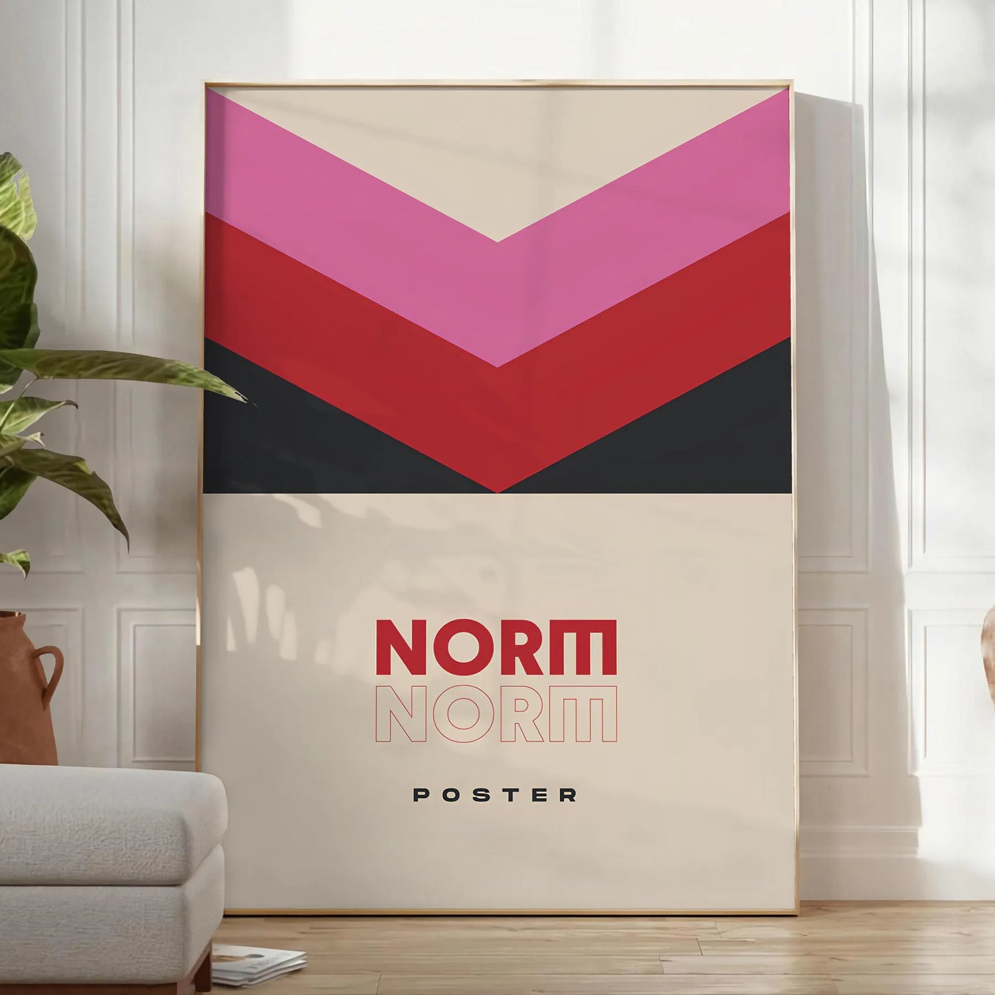 space modern art poster black brown tones statement piece thoughtful gift artwork interior contemporary flair sizes A4 cm A0 wall decor